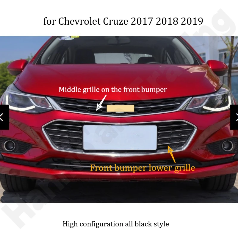 

for Chevrolet Cruze 2017 2018 2019 Front bumper grille/electroplated front grille/decorative accessories