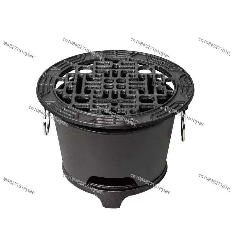 

Чугунная печь-коптильня для приготовления чая, угольная печь, жаровня, печь для жарки мяса, бытовая уличная печь для барбекю