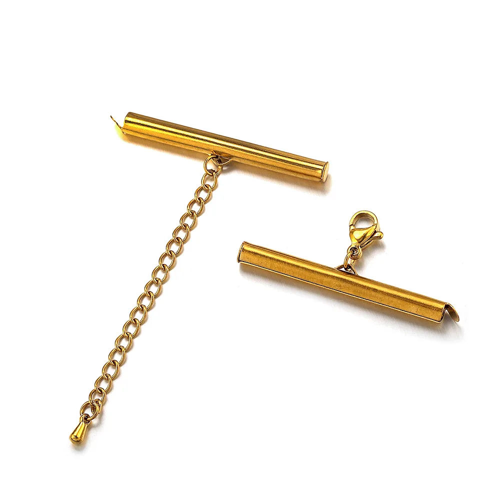 4Set 10-40mm Roestvrij Stalen Armband Eindconnector Uitbreiding Karabijn Schuifhaak Staart Ketting DIY Sieraden maken Accessoires