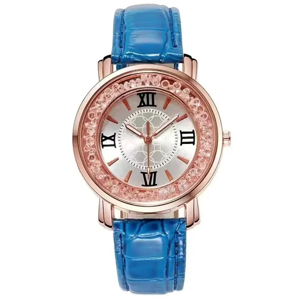 Cool new product with diamond studded 12 zodiac signs, high school student watch, female student Korean version, pointer style