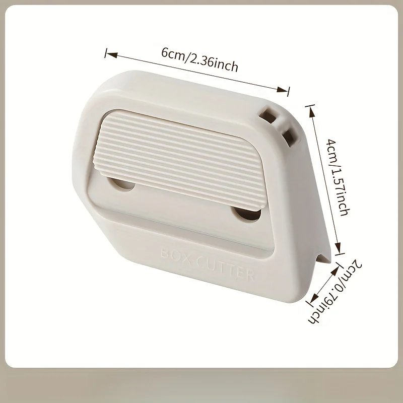 New Automatic Retractable Mini Ceramic Safety Box Cutter - Magnetic Blade (Rustproof, Scratch-Resistant) with Non-Slip Grip