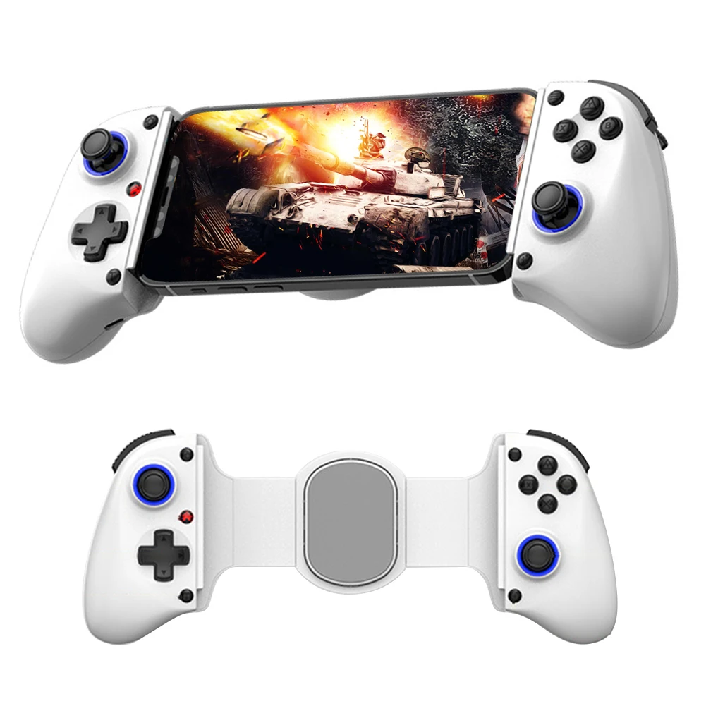 Mobile Phone Stretching Game Controller Wireless BT Mobile Gaming Controller Mobile Phone Gamepad for Switch/Android/iOS/PC/Xbox