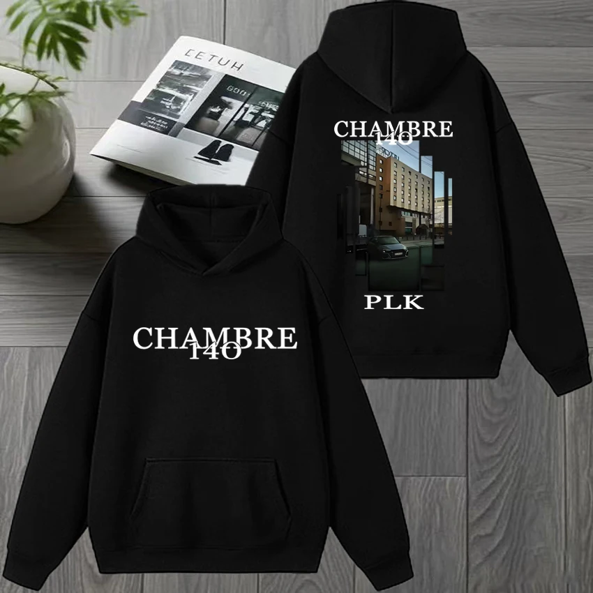 

Hot Rapper Plk CHAMBRE 140 World Tour 2025 Double Sided print Hoodie Autumn Winter Unisex Fleece pullover Men women Sweatshirt