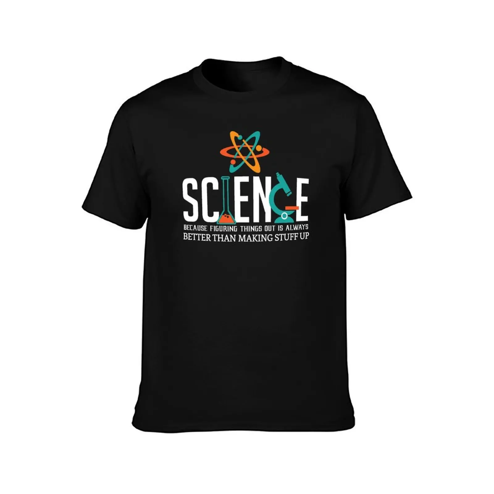 Cool Science T Shirts Gifts-Science Because Figuring Things Out for Women Men T-Shirt Summer Casual Cotton Tee, Unisex Men Women