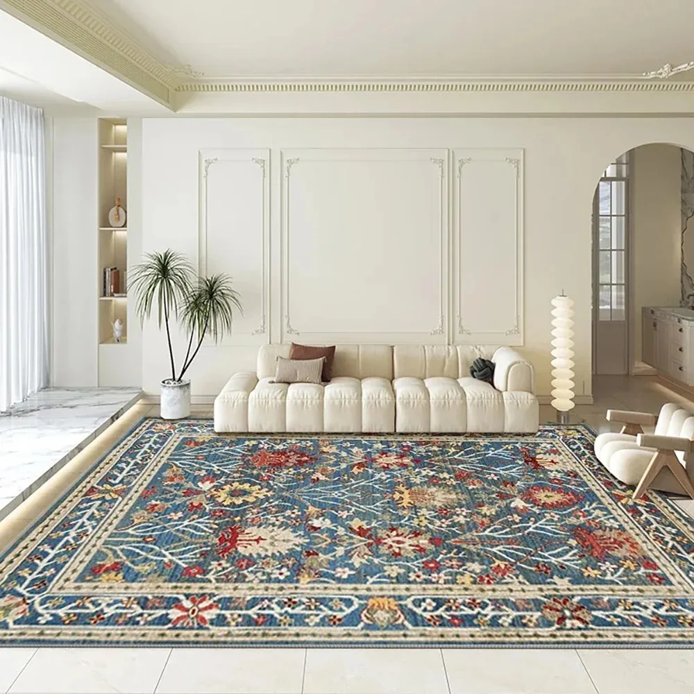 Retro Bohemian Carpets Anti-slip Floor Mat for Living Rooms Studies and Bedrooms Table Rug Easy To Clean Soft Yoga Mats Gifts