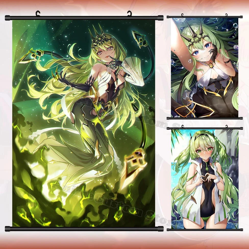 

Anime Honkai Impact 3 Mobius Cosplay HD Wall Scroll Roll Painting Poster Hanging Picture Poster Gaming Home Decor Art Gift