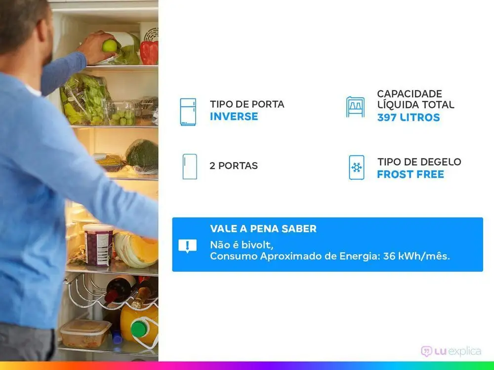 ثلاجة باناسونيك خالية من الصقيع ، مبرد ، I-av V