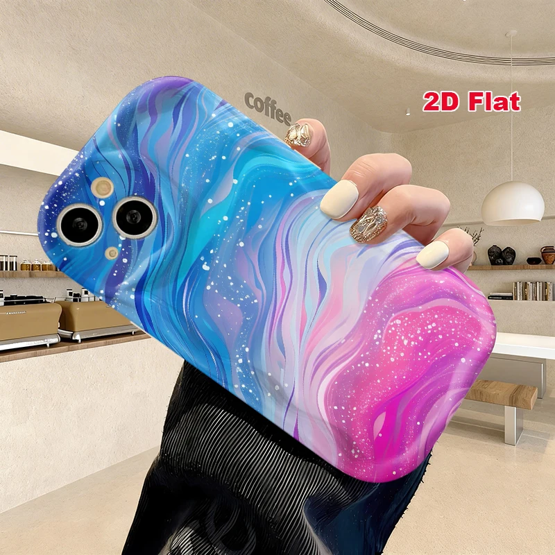 2D Flat Soft Silicone Phone Case For iPhone 17 Pro Max 16 18 Pro 13 11 15 14 Plus 12 17 16E 17Promax Shockproof Transparent Funda Cover