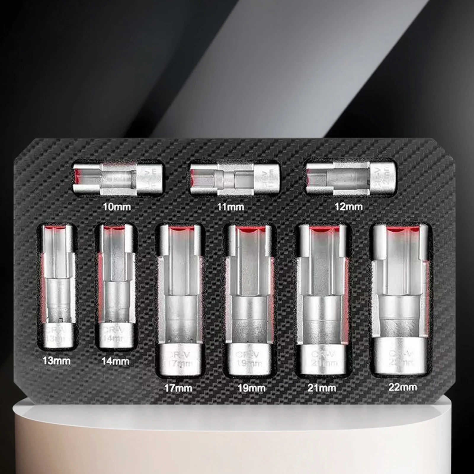 9 قطعة مجموعة مقابس استشعار الأوكسجين الأكسجين الاستشعار وجع أداة إزالة الصواميل مستشعر الأكسجين إزالة المقبس أداة لأودي مرسيدس والمزيد