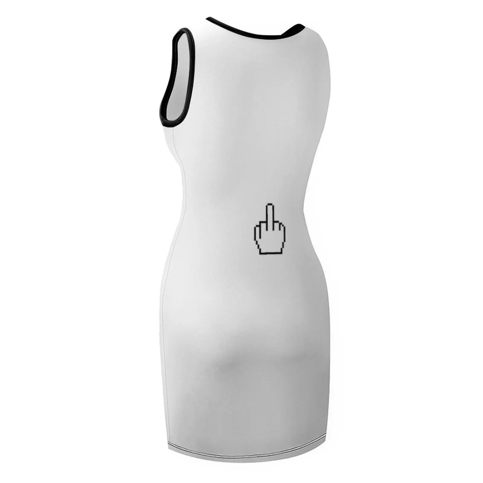 مؤشر الإصبع الأوسط (مؤشر النوافذ) فستان صيفي بدون أكمام للفتيات فساتين سهرة أنيقة للنساء 2025