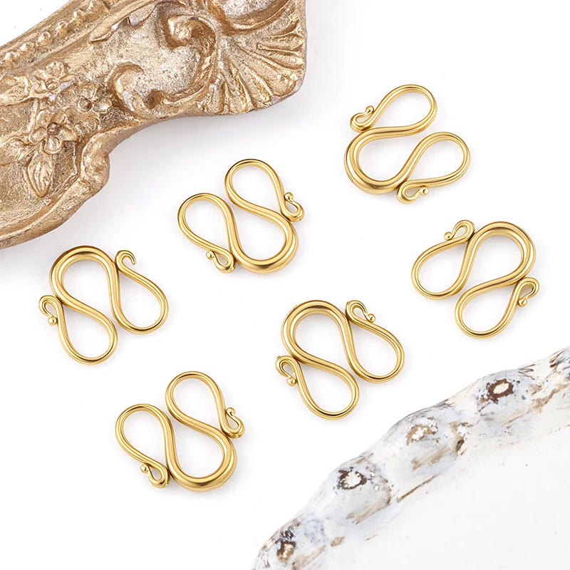 

5 шт., застежка из нержавеющей стали, крючок, разъемы для браслета для ювелирных изделий, DIY сделать браслет, ожерелье, фурнитура, аксессуары