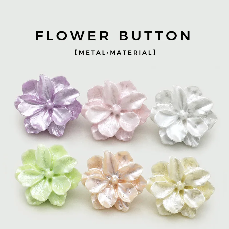 

10 шт., 25 мм, пуговицы с хвостовиком из смолы с цветком, сделай сам, шерстяное пальто, блейзер, украшение, пуговица, пуговица для платья, свитер