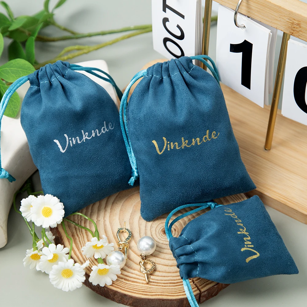 

Сумка на шнурке с персонализированным логотипом, бархатная упаковочная сумка, шикарное ожерелье, свадебные сумки, фланелевая косметичка
