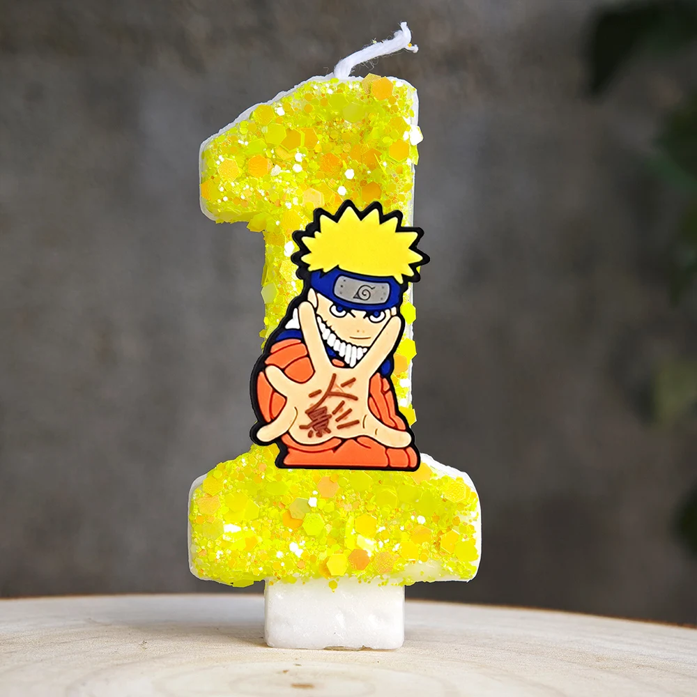 Naruto-Themen-Kuchenkerzen Anime Geburtstagstorten-Dekorationskerzen Party-Dekorationen Zubehör – Detail 2