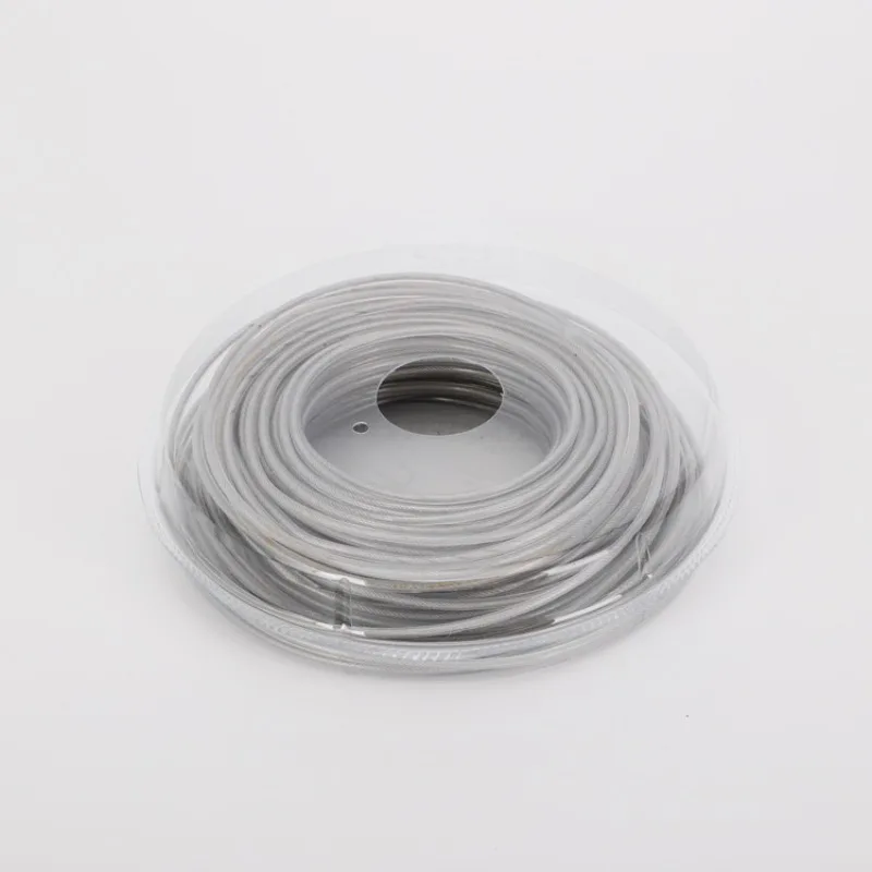 3.0mmx40M Steel Wire Nylon Grass Trimmer Line Brushcutter Trimmer Rope Lawn Mower Cord Long Round Roll Grass Replacement