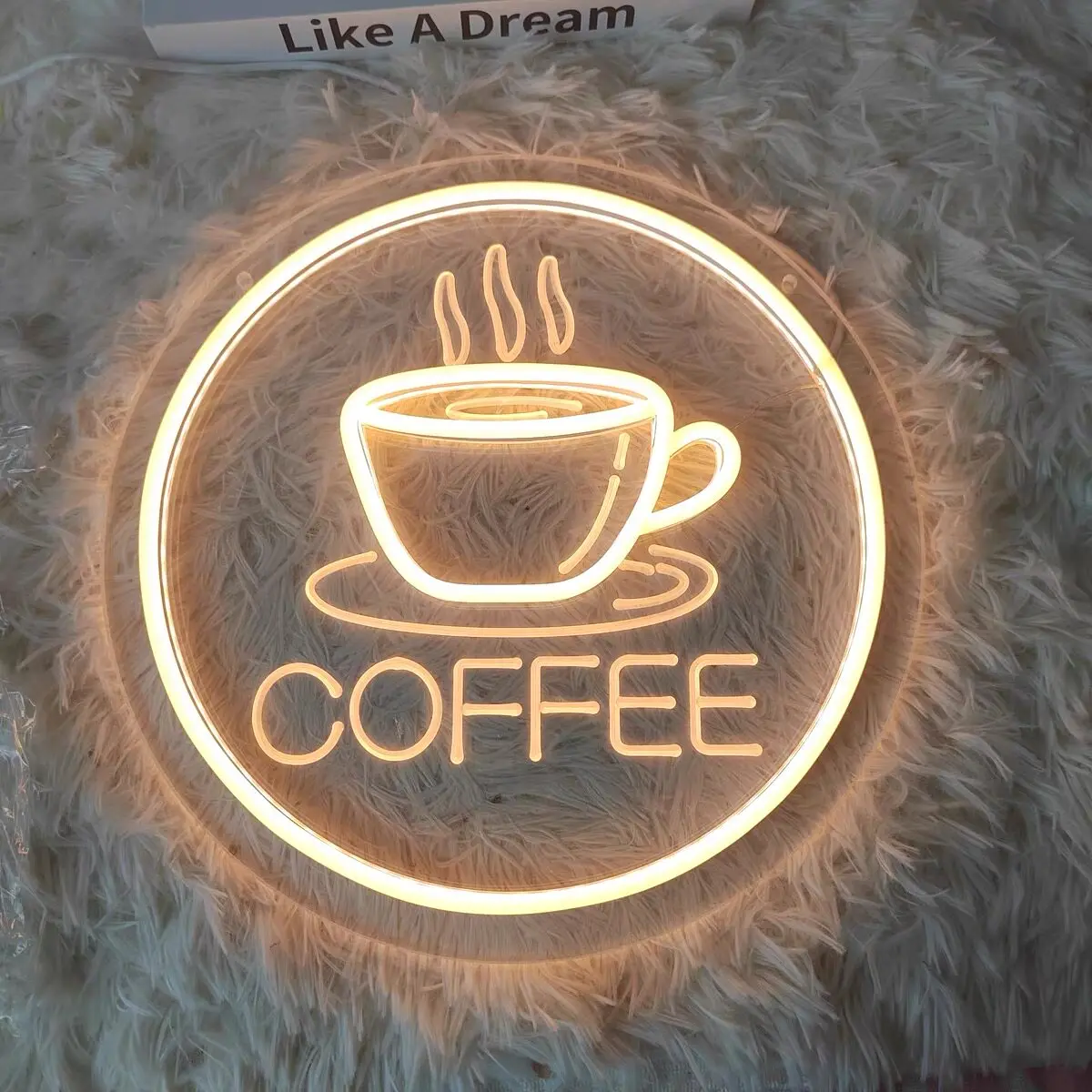 Custom Backlit Acrylic Panel Sign LED Illuminated Graphic Display Frosted Gold Acrylic Panel Factory Direct Free Design