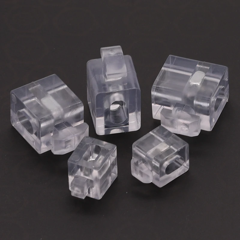 20PCS 2020 3030 4040 4545 Aluminum Spacer Interval Connecting Block Plate Plexiglass Fixed Glass Connection Block
