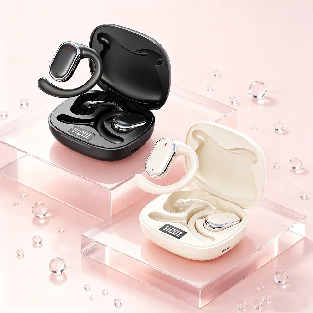 TWS Wireless Headphones Wireless Earbuds Aerodynamic Bluetooth Earphones Significantly Reduce Wind Noise During Outdoor Cycling