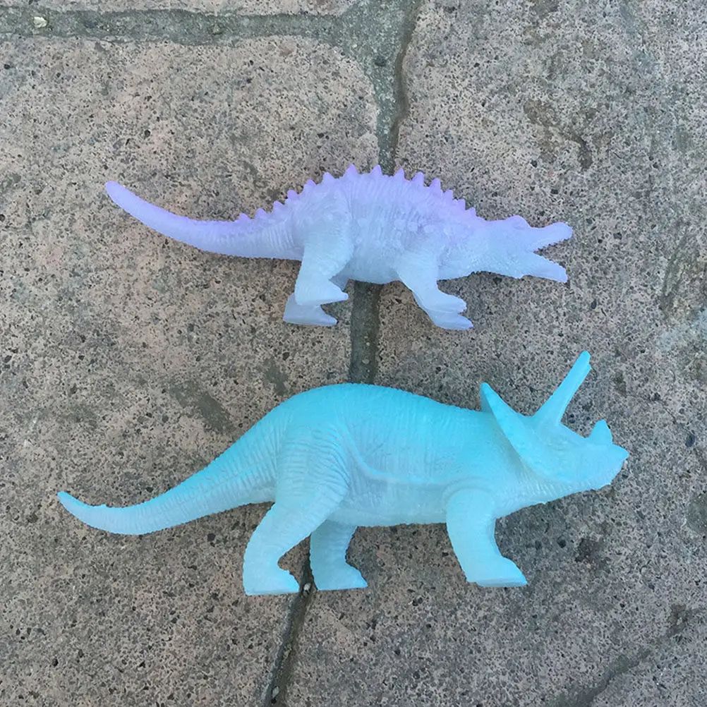 

Набор из 6 светящихся фигурок динозавров для детей: игрушки для ролевых игр в помещении и на улице, подарки для вечеринок в стиле динозавров