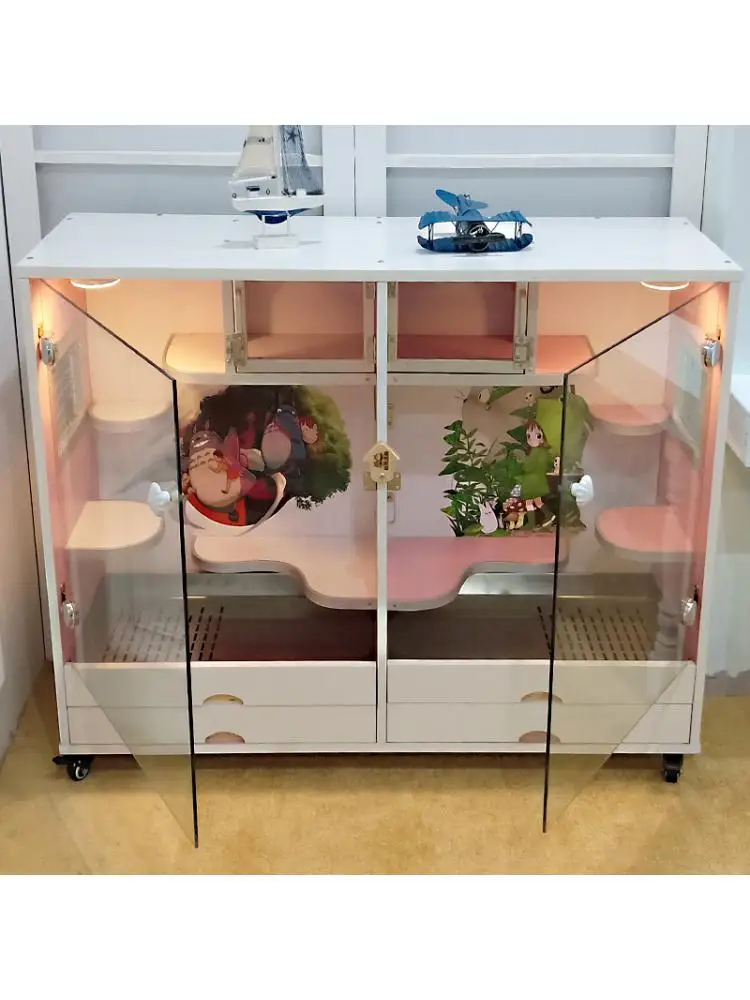 High-grade Chinchilla Cage & Small Pet House Cooling Villa Igloo Anti-bite Ecological Cage Blind Date Cage