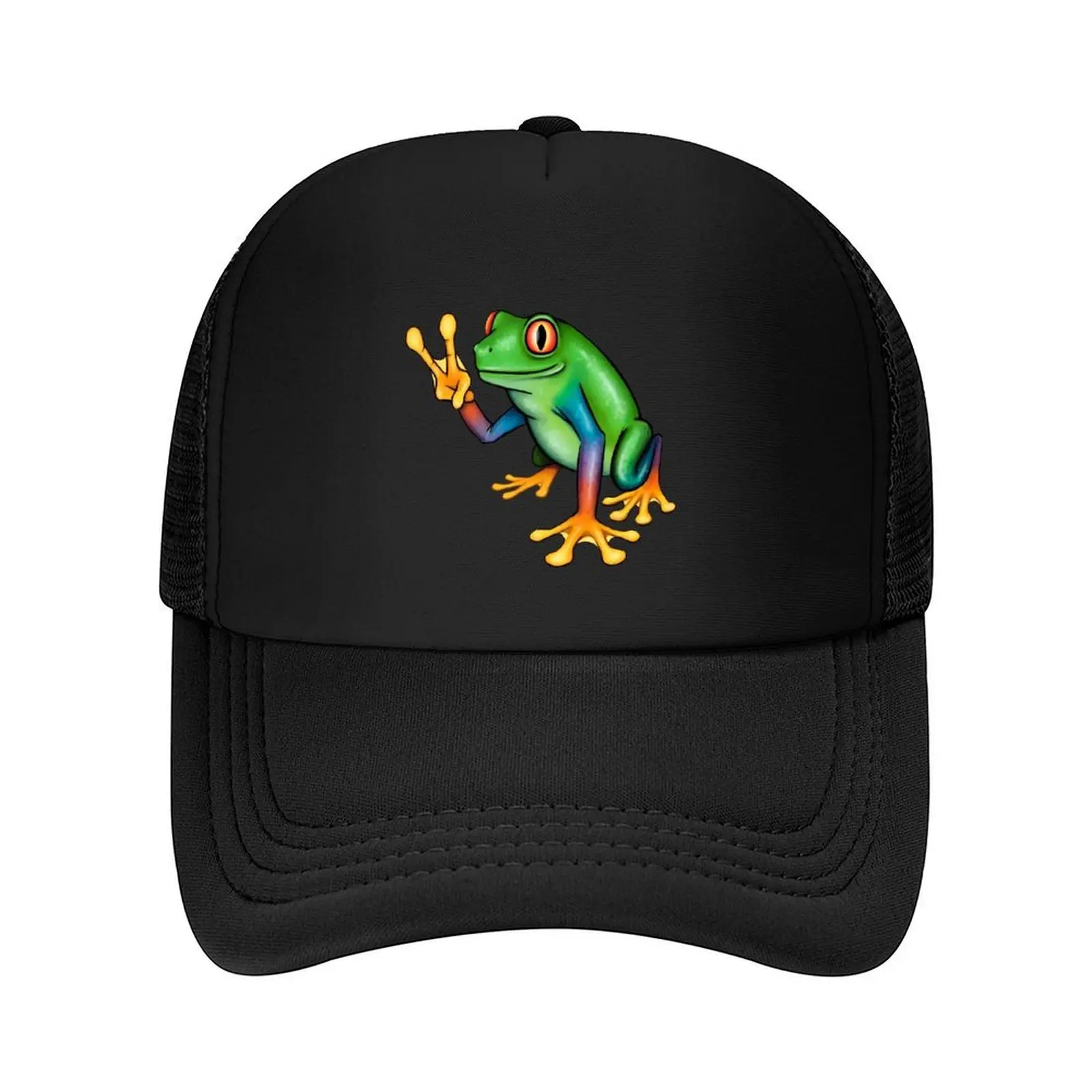 

Peace Frog Baseball Cap Hat men Fishing cap Snapback Cap Beach Mens Women's
