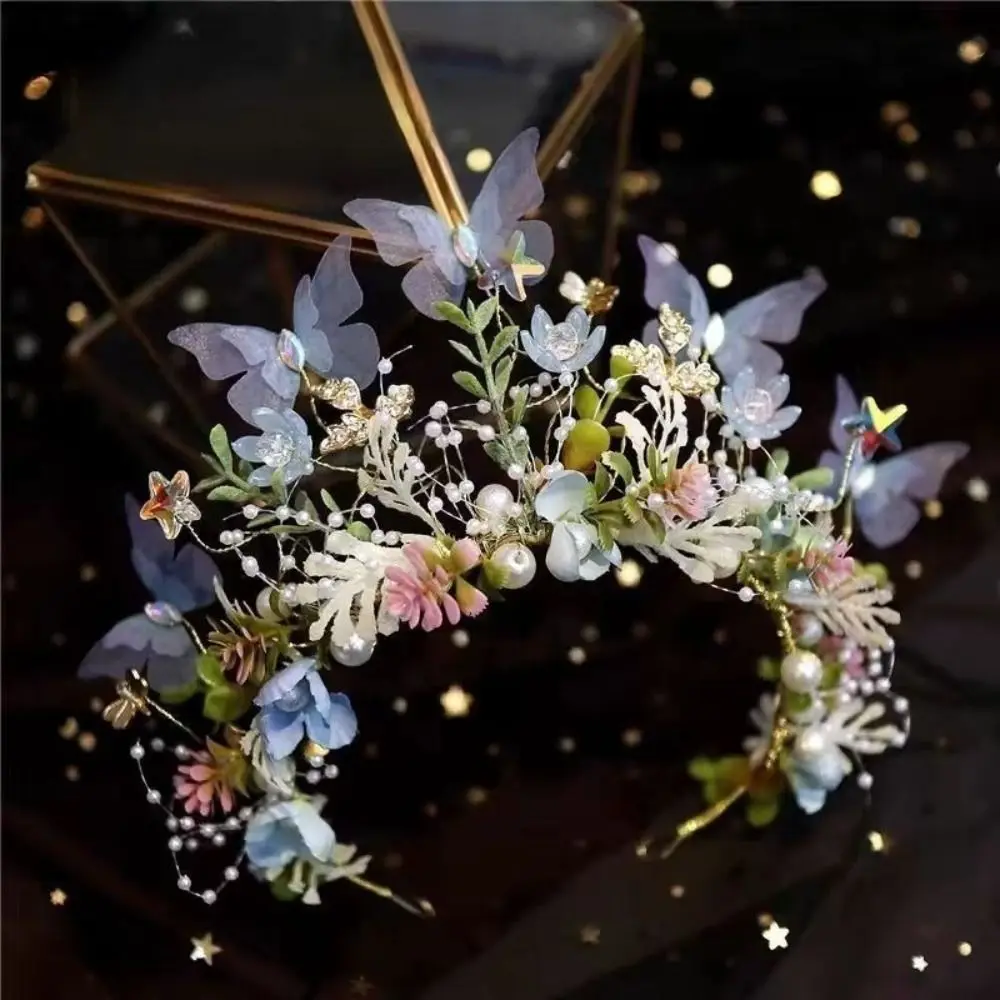 

Creative Forest Garland Headdress Floral Crown Wedding Head Hair Accessories Head Hoop Girls