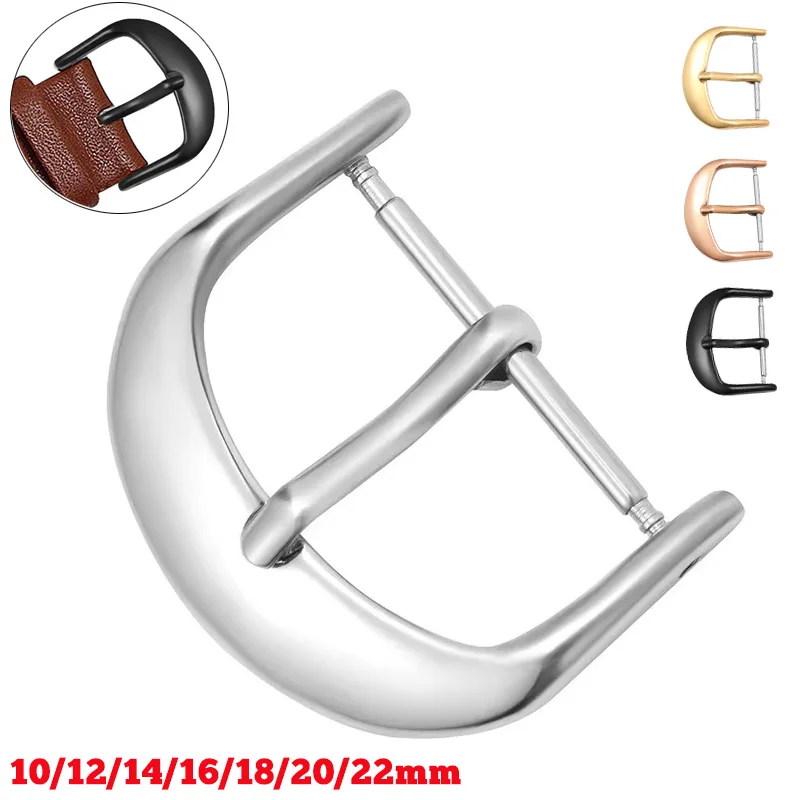 Ersatz für Uhrenarmband-Schnalle, 10 mm, 12 mm, 14 mm, 16 mm, 18 mm, 20 mm, 22 mm, Edelstahl-Armbanduhrenverschlüsse