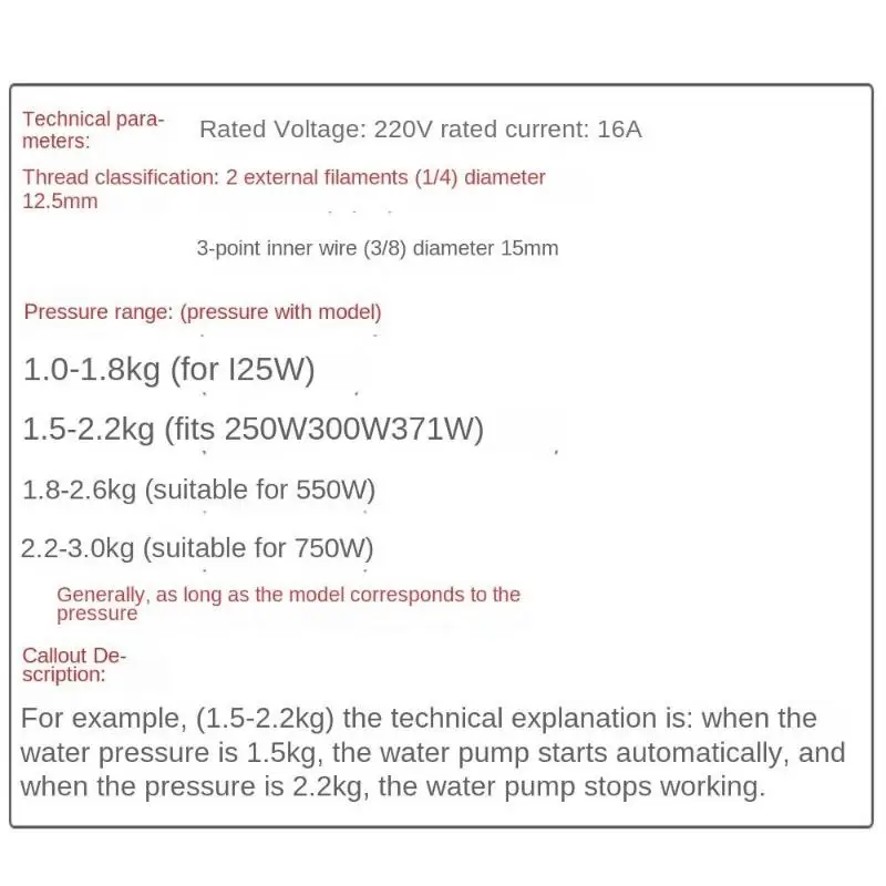 Automatischer Wasserpumpen-Druckschalter, einstellbar, versilbert, universell kompatibel für den Einsatz in Wohnmobilen und Marine-Wasserpumpen. – Detail 8