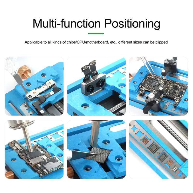 RELIFE RL-601F Multi-purpose Mobile Phone Motherboard Repair Fixture Multi-function Positioning Additional Track Dual Clamps New