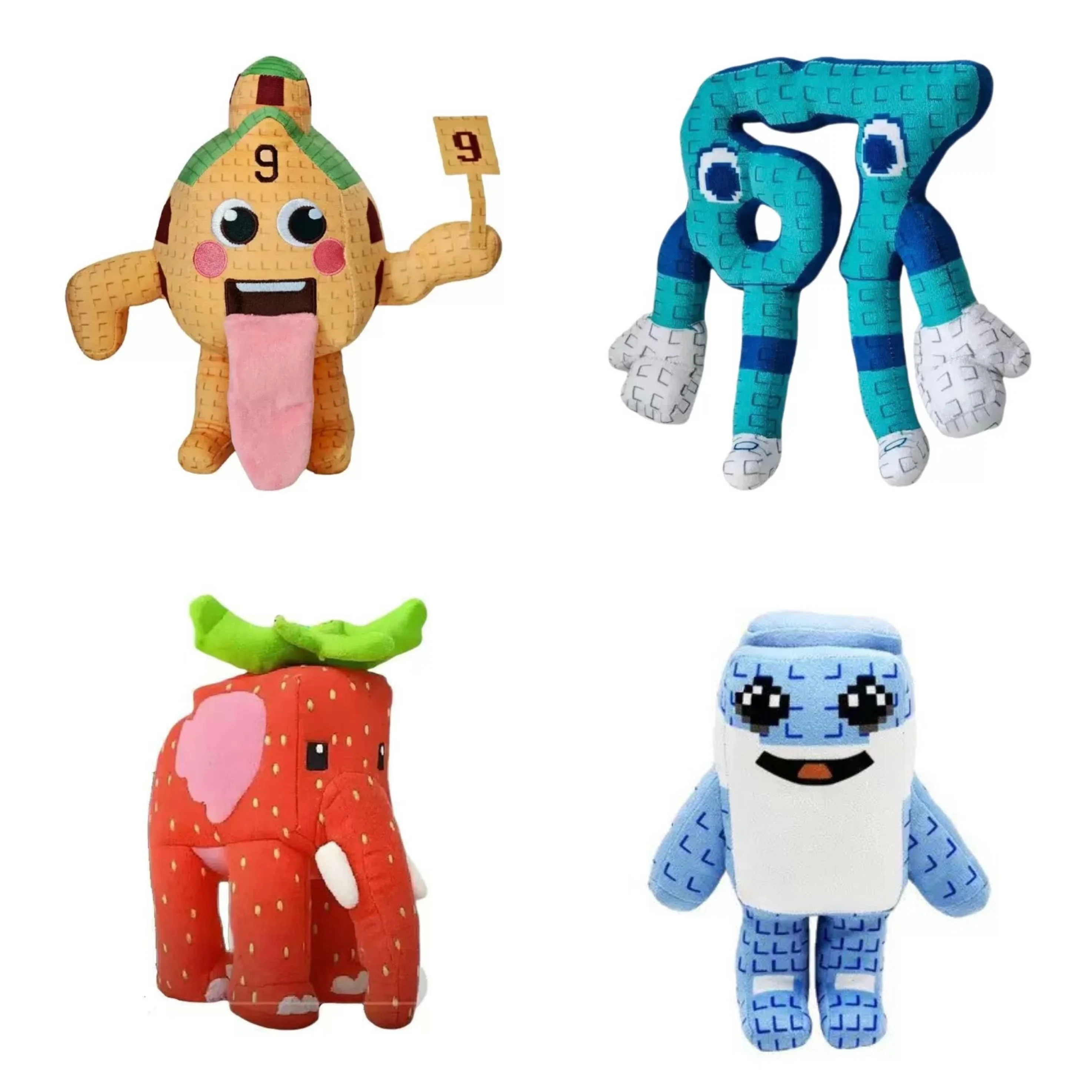 

Кавайная мультяшная плюшевая игрушка Brainrot вокруг игр, милый дом с номером 9, подарок на день рождения, Хэллоуин, домашний декор