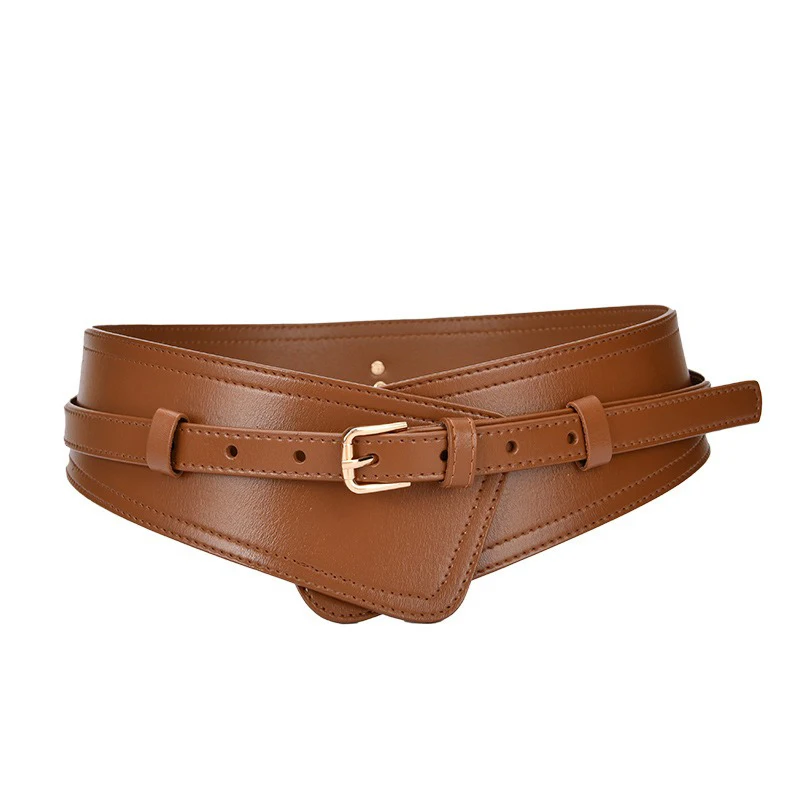 Mode Breite Frauen Gürtel Designer Frauen Echt Leder Gürtel Metall Pin Schnallen Weibliche Weiche Bequeme ClothesWaistbandsAccessories – Detail 8