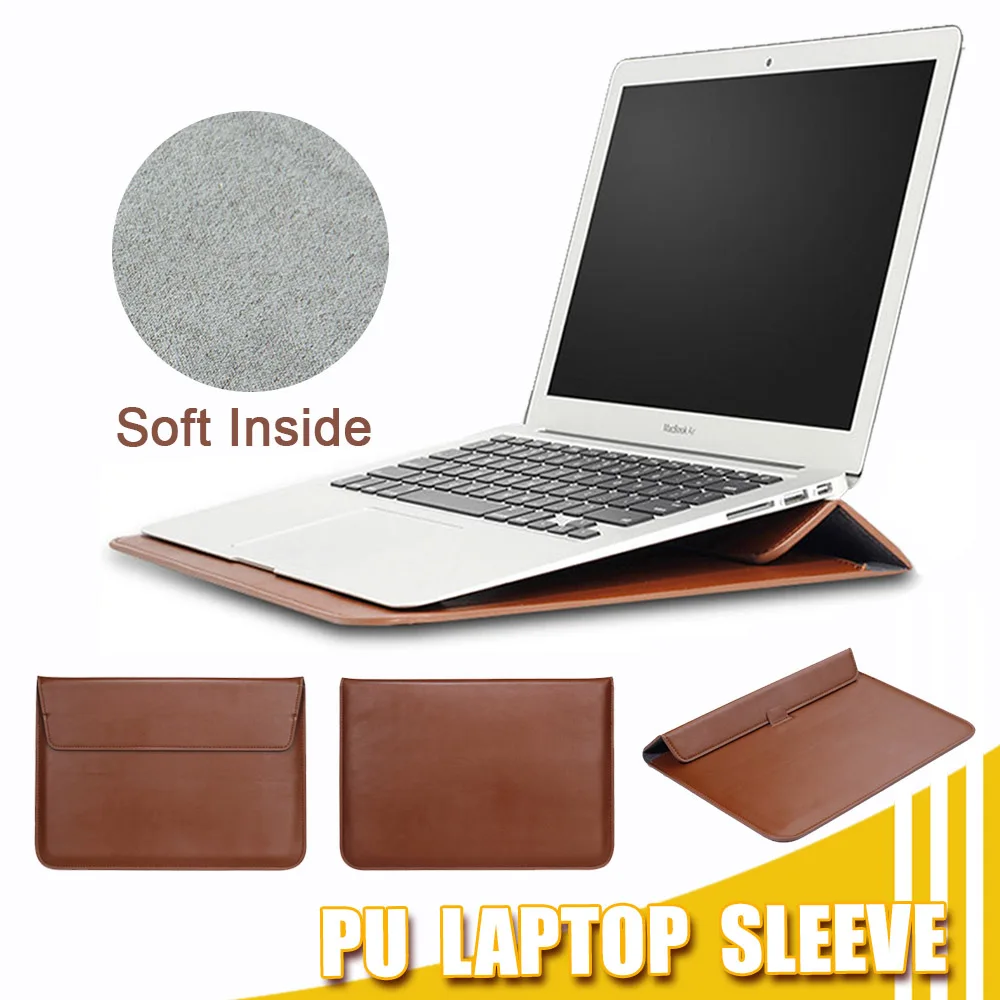 Laptop Sleeve For MacBook 11 13 14 15 16 Inch For M1 M2 Chip Compatible With 2337 2338 2941 PU Envelope Bag Laptop Accessories