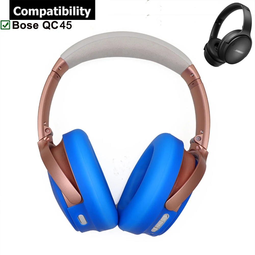 Bose QuietComfort หูฟัง45 QC45, ปกป้องตัวเครื่องซิลิโคนป้องกันเหงื่อสามารถซักได้