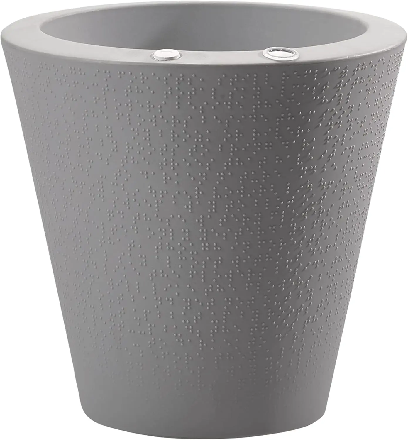 Dot TruDrop Indoor/Outdoor Planter, Self-Watering Plant Pot, 26 Inches, (Ash)