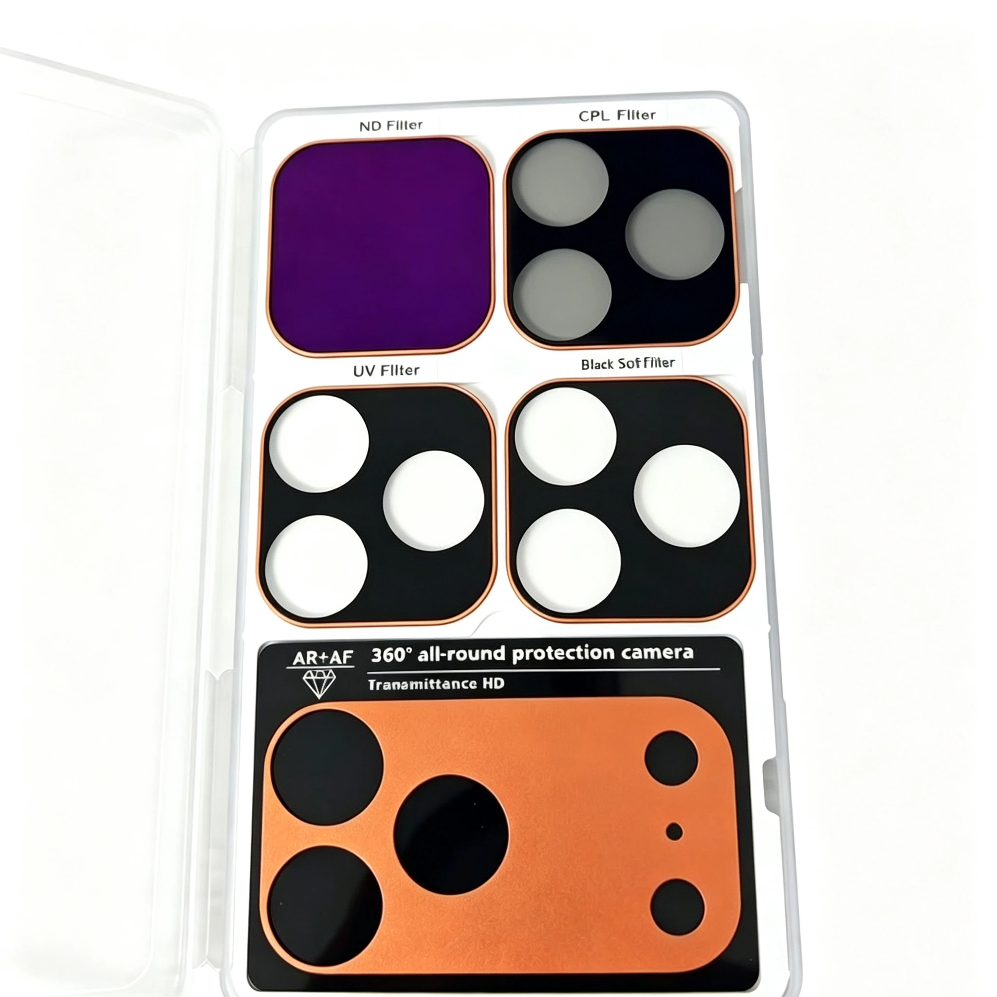 ND 32 Filter Magnetic Kaima Lens for iPhone 17 Pro Max/iPhone 17 Pro Full Coverage Ultra-Thin Camera Lens Protector Metal Frame view 4