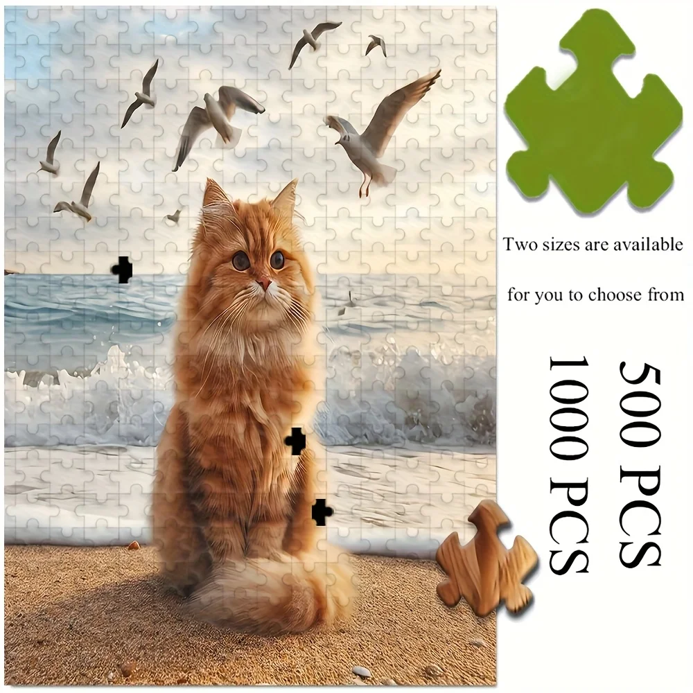 ปริศนาสำหรับผู้ใหญ่ 500/1000 ชิ้น |   เกมครอบครัวที่สนุกสนานและคลายเครียดคุณภาพสูง เหมาะสำหรับวันเกิด คริสต์มาส ฮาโลวีน และเป็นของขวัญ