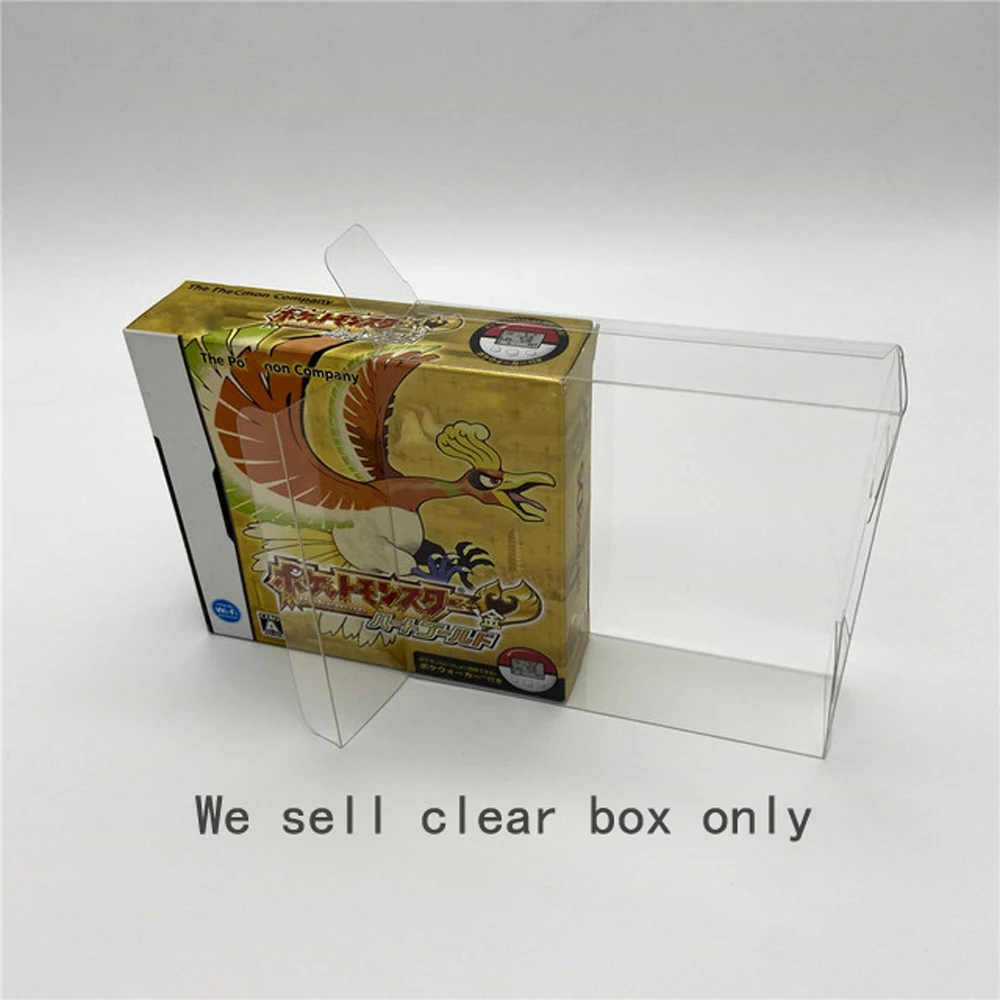 Transparent Display  PET  plastic box  For  NDS  Japan US version  game  Protection  storage cover