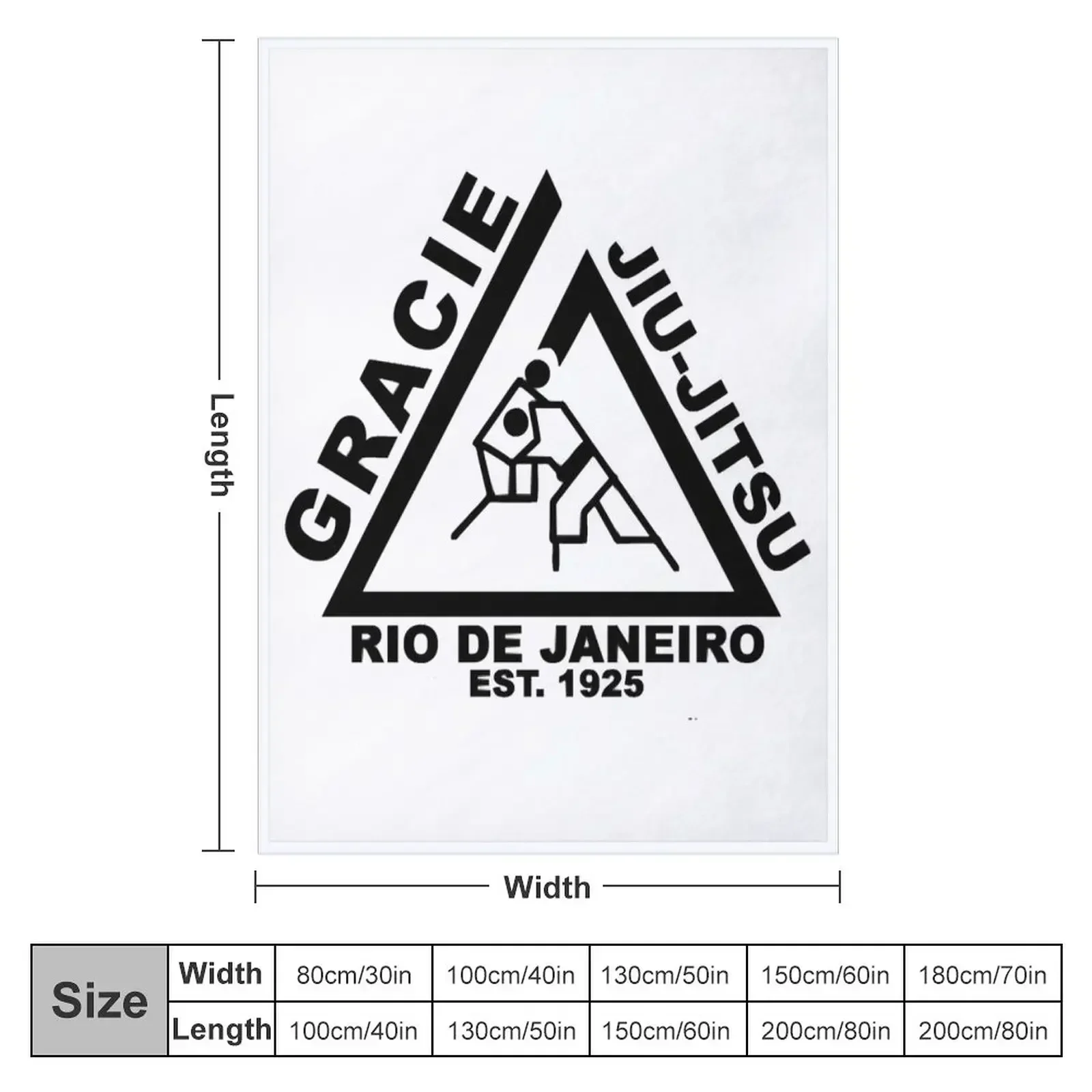 GRACIE JIU JITSU Throw Blanket Sofa Quilt Sleeping Bag Blankets