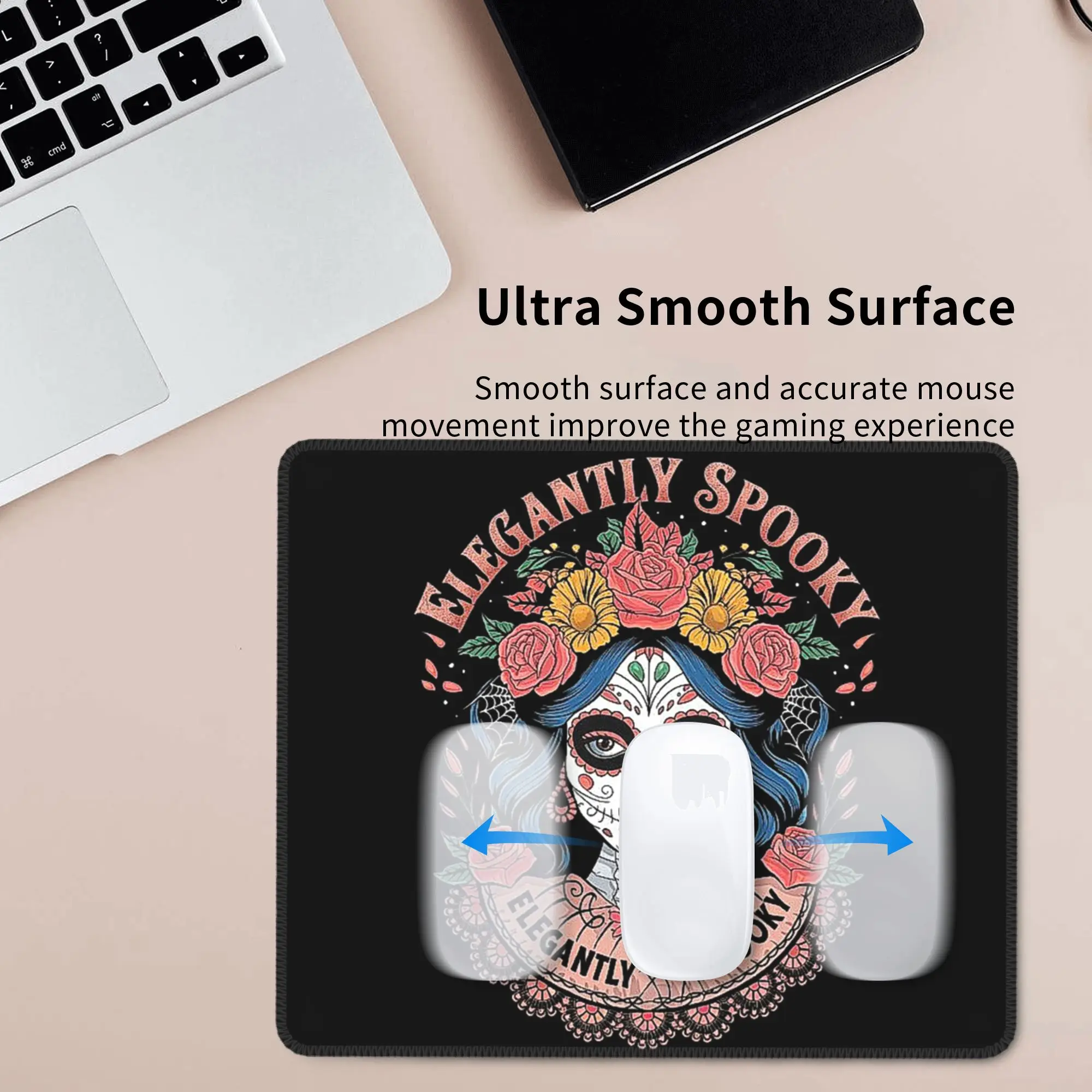 Mexican Catrina Girl Day Of The Dead Sugar Skull Mouse Pad Computer Keyboard Mouse Mat PC Laptop Desk Mat Accessories Table Mats