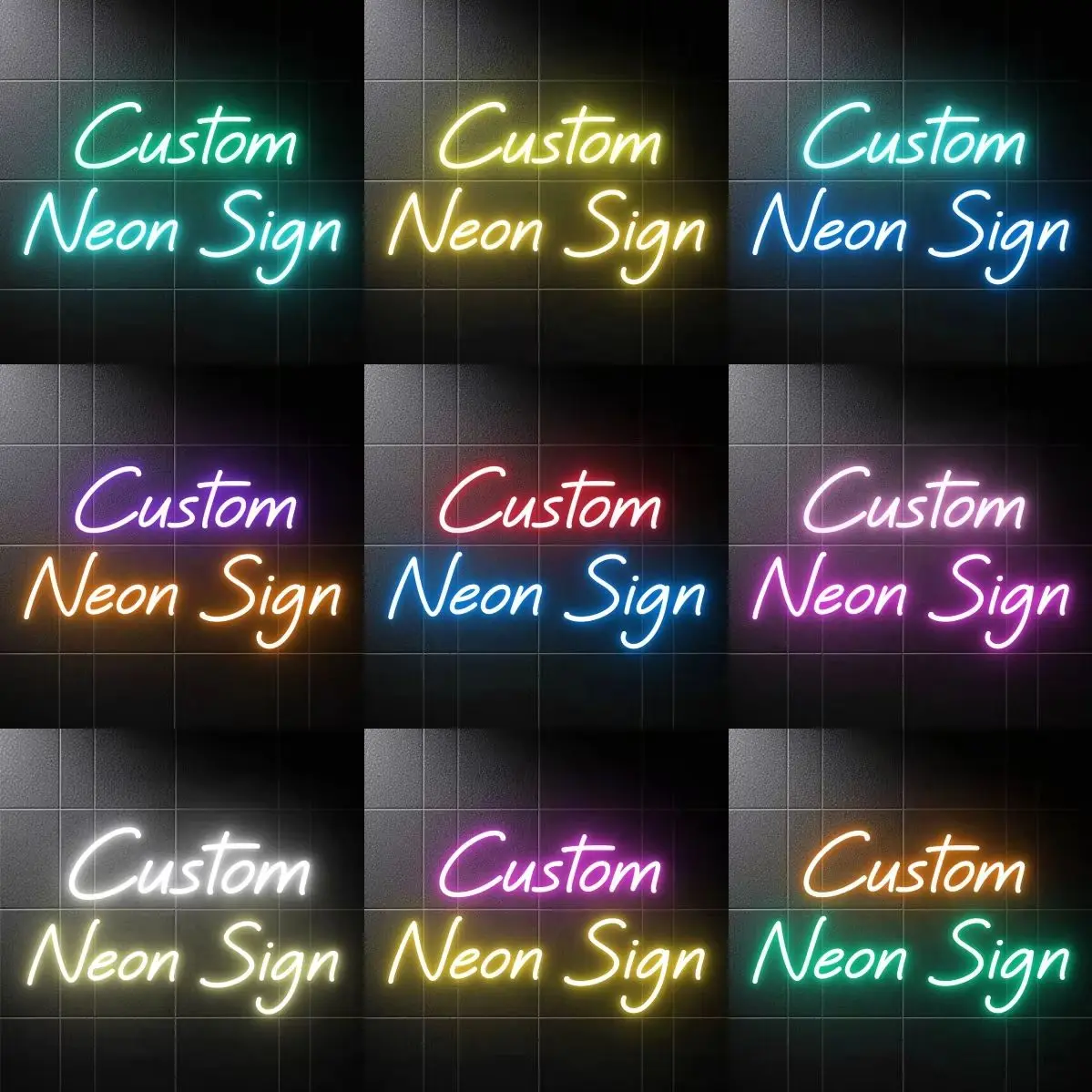 Custom Dual Row LED Neon Sign USB-Powered Dimmable Wall-Mounted | Personalized Gift for Wedding Venue Birthday Party Home Decor