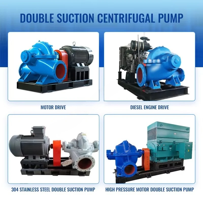 Farm Double Suction Centrifugal Pump Horizontal Double Suction Split Casing case Agricultural Irrigation Water Pumps