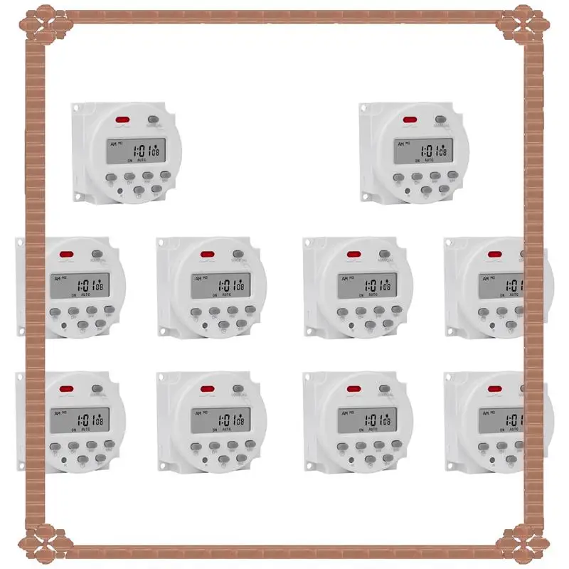 

24-Hour Delivery 10X SINOTIMER 1 Second Interval 220V Digital LCD Timer Switch 7 Days Weekly Programmable Time Relay Programmer