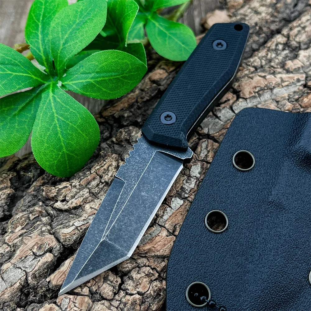 2025 الدفاع عن النفس سكين صيد شفرة مثبتة ألياف النايلون مقبض أداة تخييم خارجية بقاء السكاكين التكتيكية سكين جيب