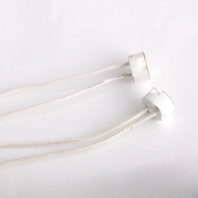 50pcs G5.3 Ceramic Waterproof Lamp Holder MR16 Aging Remote Control Lamp Cap Metal Lamp Cap