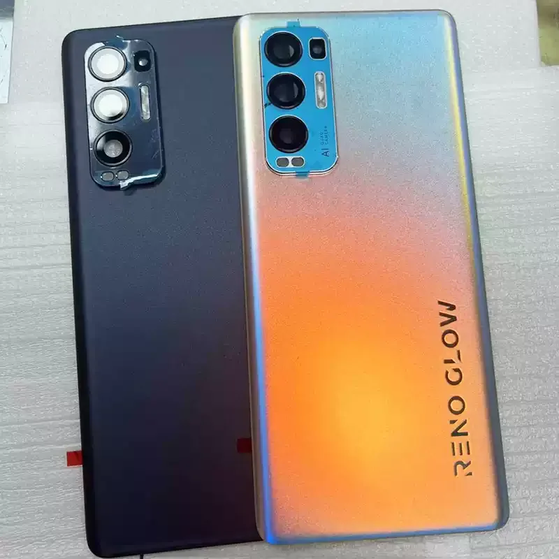 Glass Battery Back Cover For OPPO Find X3 Neo 5G CPH2207 Rear Housing Door Case With Camera Lens Replacement+Sticker