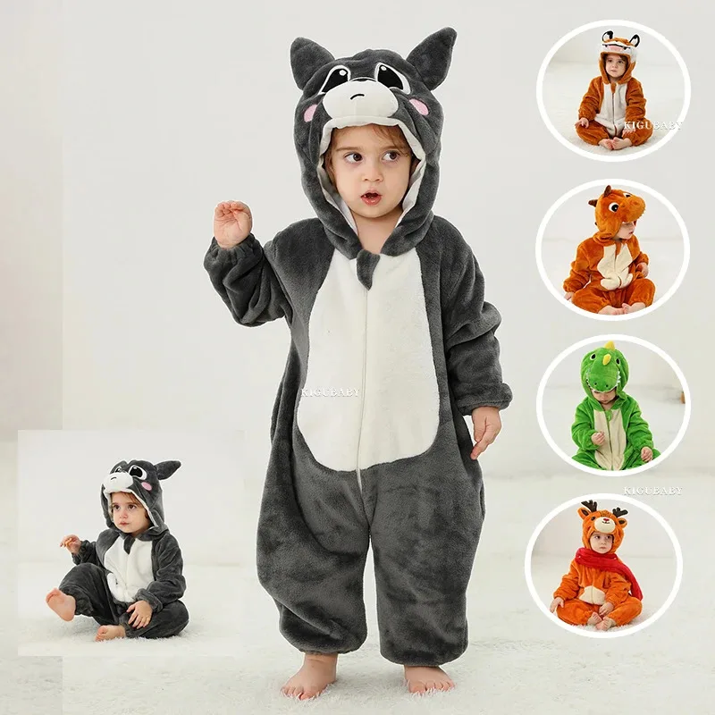 

Детский комбинезон кигурумис с рисунком кота, комбинезон с животными для младенцев, одежда для малышей, боди для девочек и мальчиков, пижамные костюмы для косплея