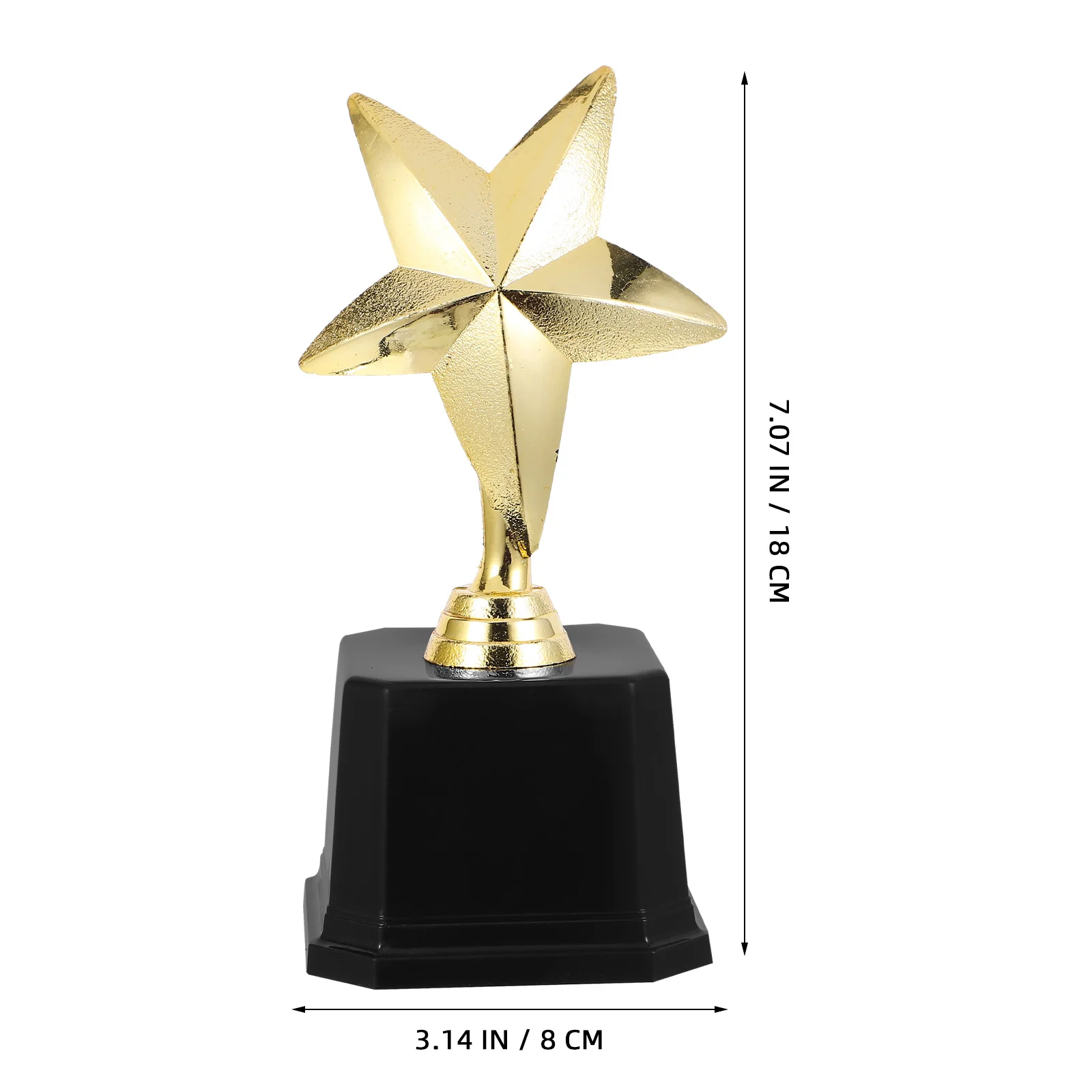 

1pcs Plastic Star Trophy Award Winner Ceremony Party Competition Decor Small Trophies For Festival Celebration Event Sport Team