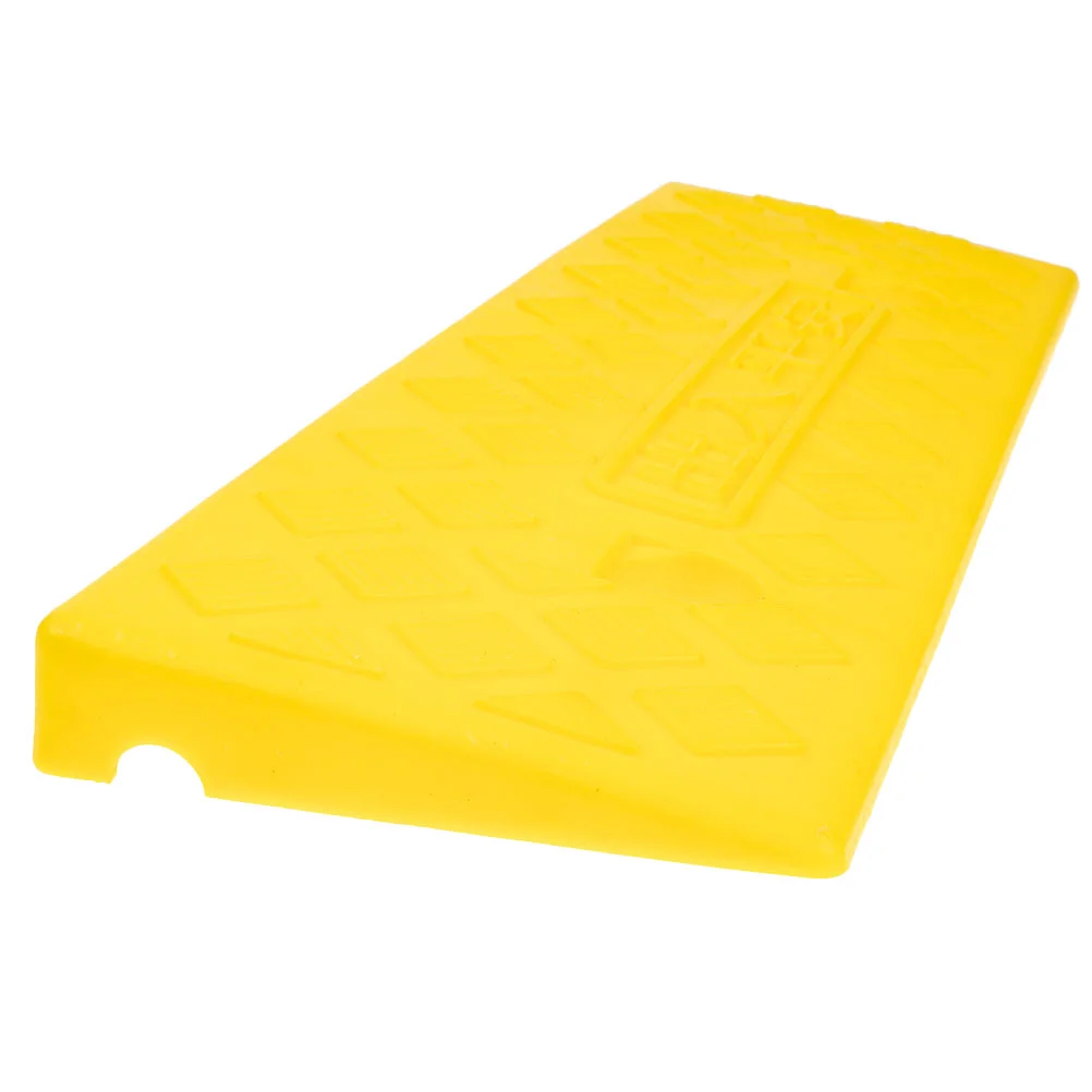 

2 Pcs Car Rv Step Mat Bump Stops Threshold Ramps for Wheelchairs Shed 5000X1300X300CM Vehicle Yellow Rubber Truck Loading