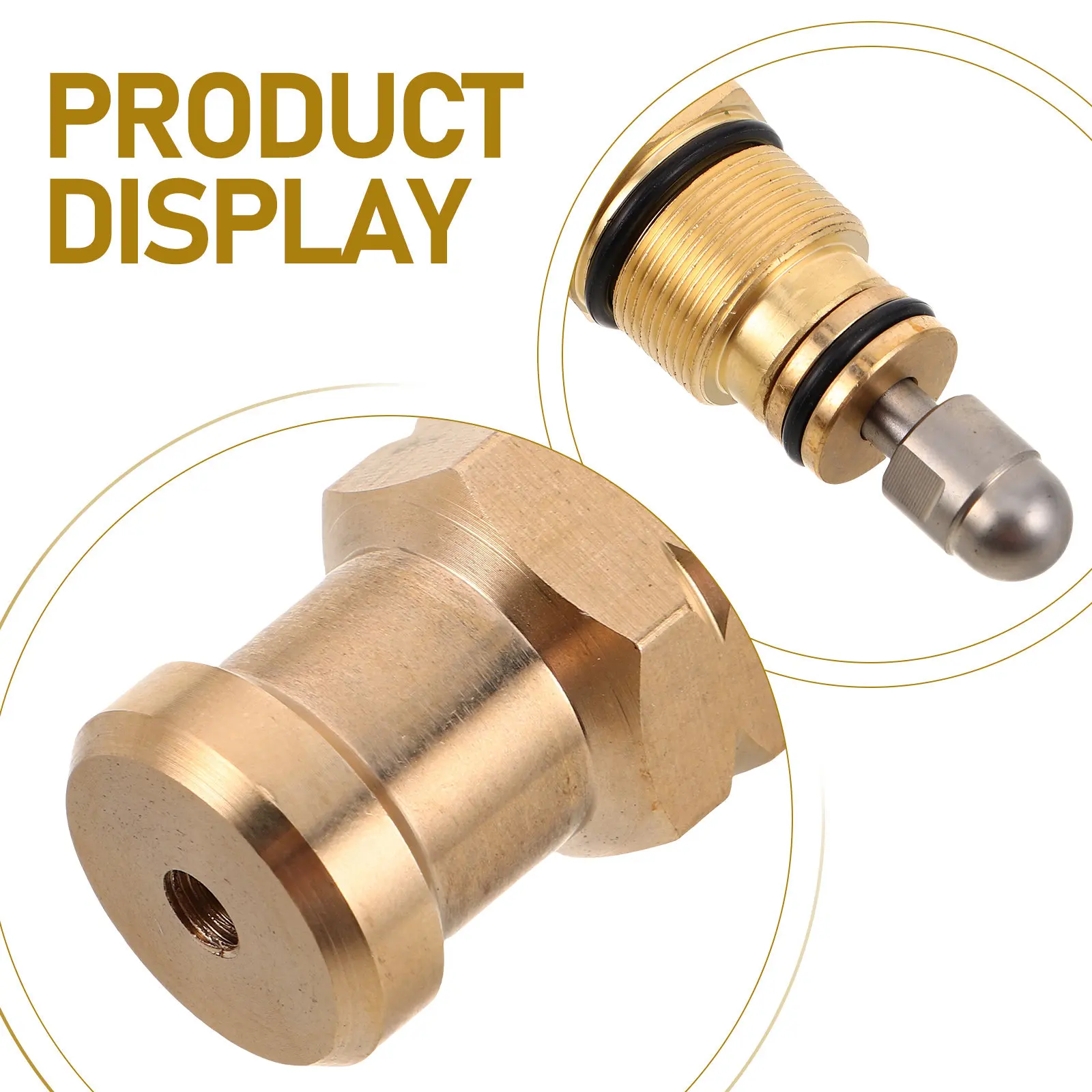 High Pressure Washer Pump Head Valve Brass Pressure Regulator Replacement 7.5kw Power Washer Parts for Car Cleaning Outdoor Use