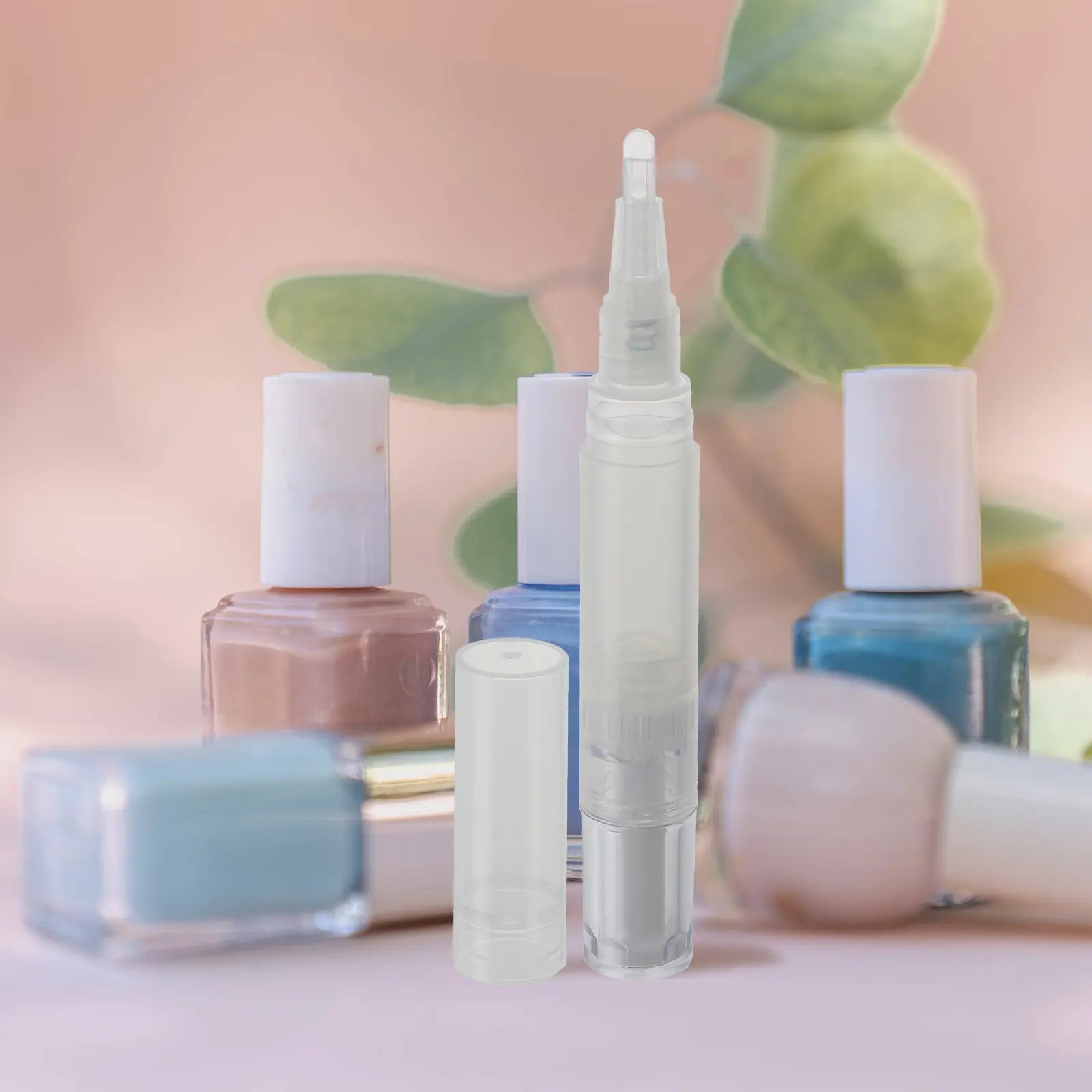 

4Pcs Nail Oil Transfer Pen Empty Reusable Liquid Applicator for Cuticle Lip Gloss Essential Oil